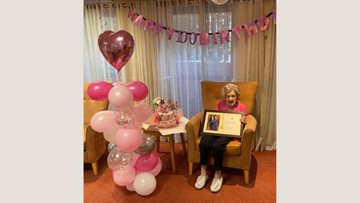 Ashton-under-Lyne care home Resident celebrates 100th birthday